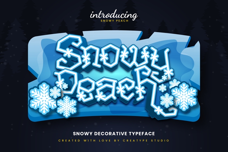 Snowy Peach Regular字体 3
