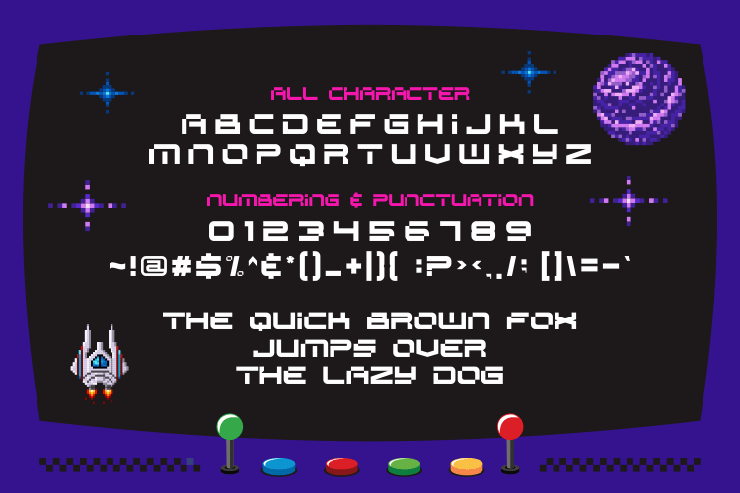 SPACE RACER字体 3