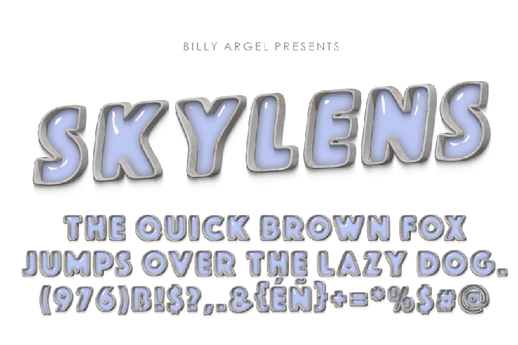 SKYLENS ITALIC字体 7