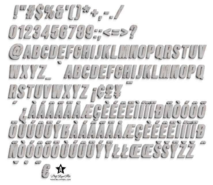CONCRETE字体 9