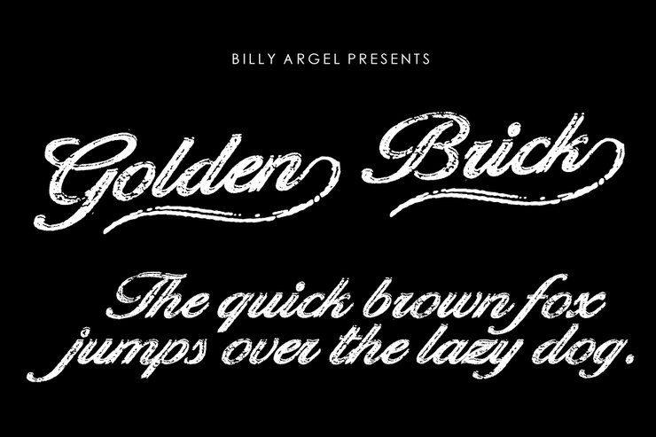 Golden Brick字体 1