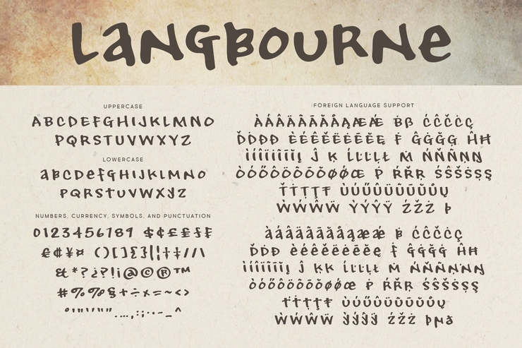 Langbourne字体 2
