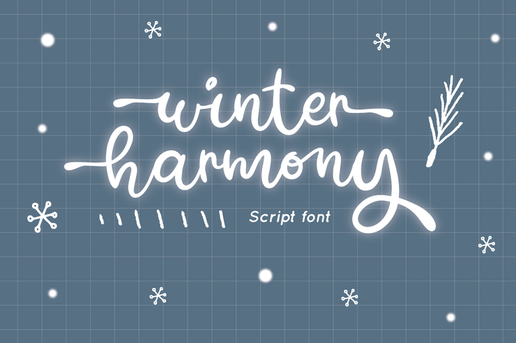Winter Harmony字体 5