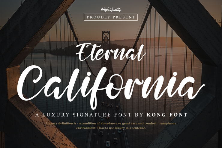 Eternal California字体 1