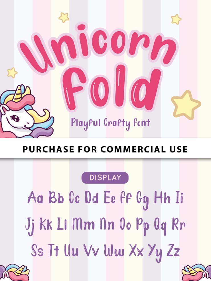 Unicorn Fold Display字体 1