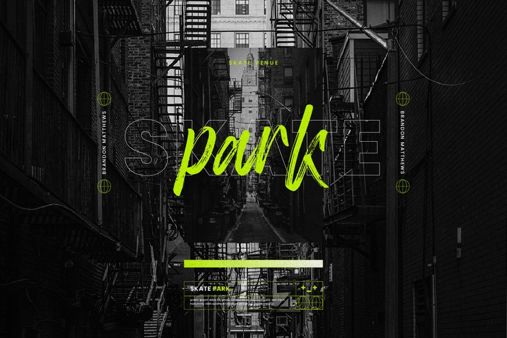 Brandon Matthews字体 3