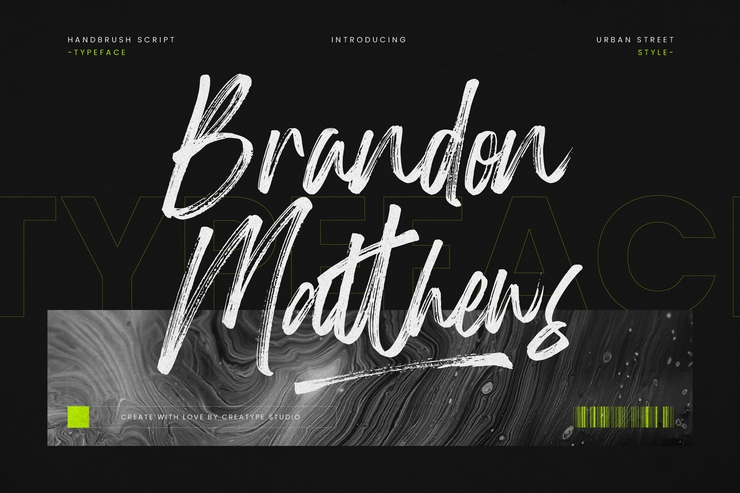 Brandon Matthews字体 4