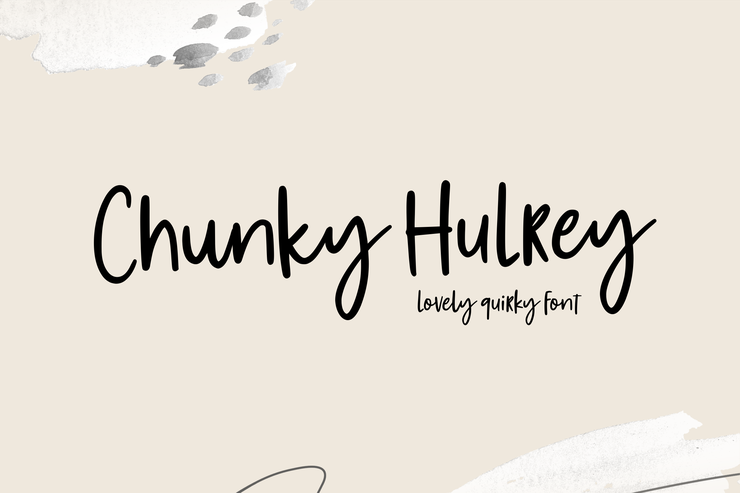 Chunky Hulrey字体 2