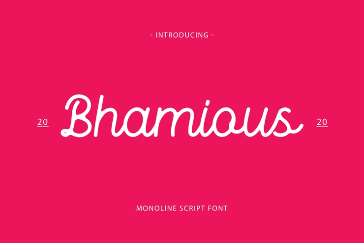 Bhamious字体 1