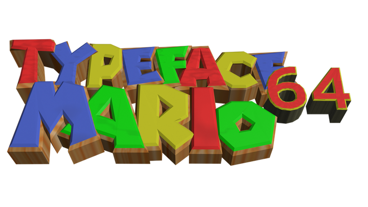 Typeface Mario 64字体 1