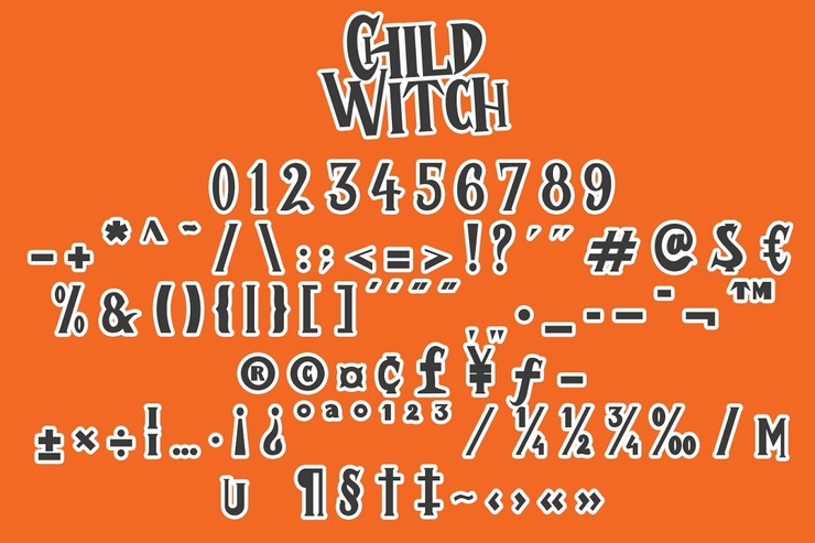 Child Witch字体 4