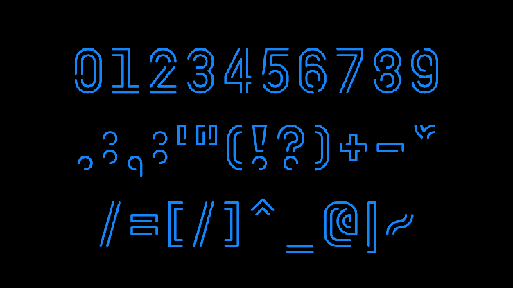 Neon Sans字体 3