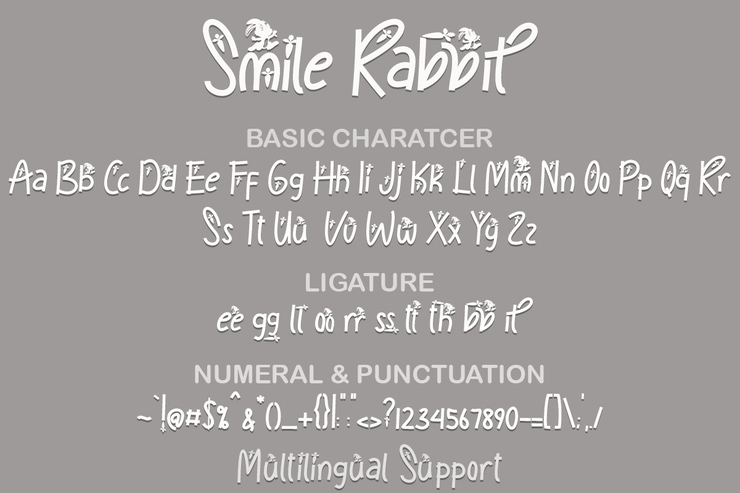 Smile Rabbit字体 4