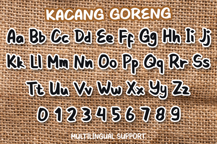 Kacang Goreng字体 6