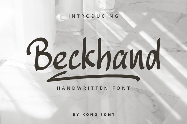 Beckhand字体 1