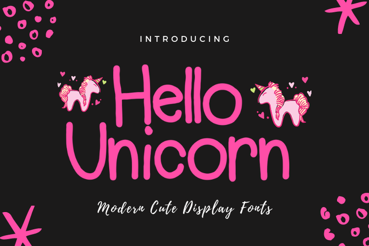 Hello Unicorn字体 1
