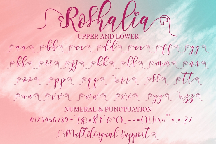 Roshalia字体 5