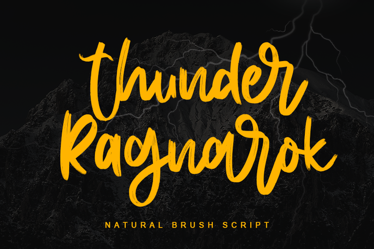 Thunder Ragnarok -字体 2