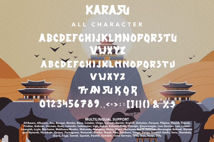 Karasu字体 8