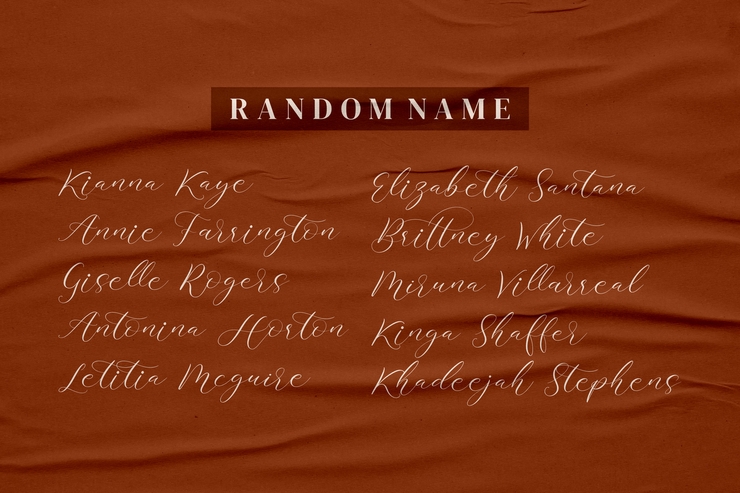 Cristine Britton字体 7