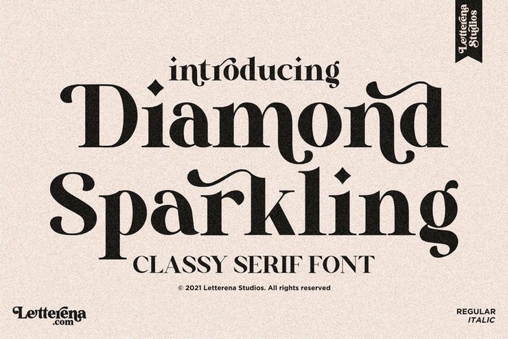 Diamond Sparkling字体 8