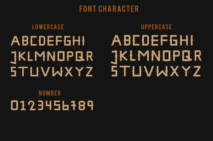 THE HAMPHA字体 3