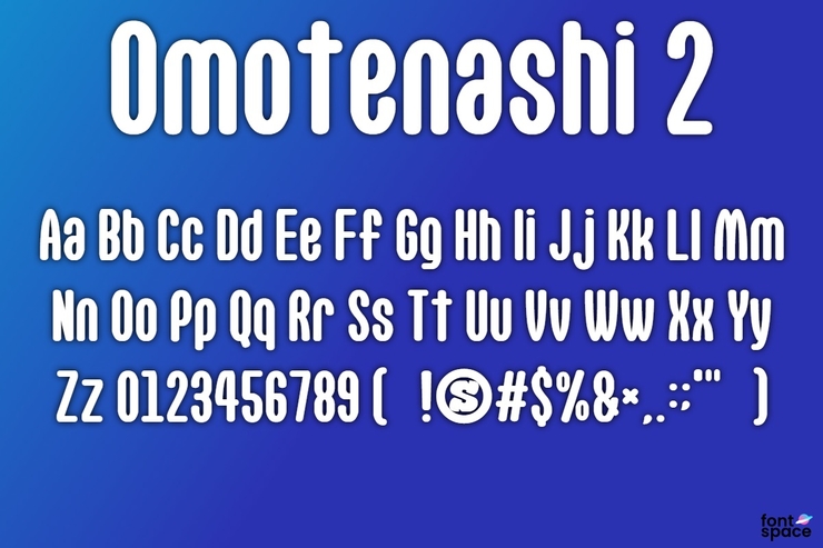 Omotenashi 2字体 1
