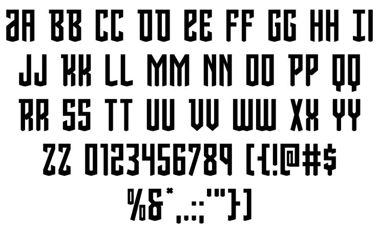 Viceroy of Deacons字体 1