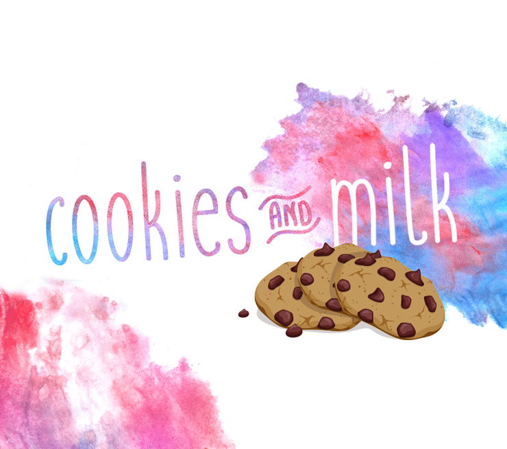 Cookies and milk字体 1