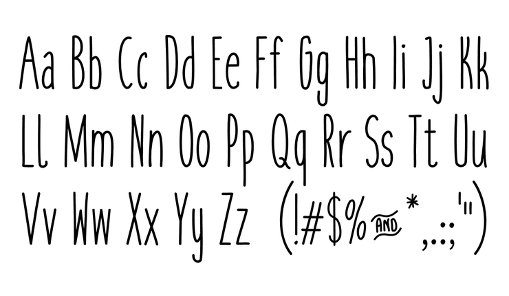 Cookies and milk字体 2