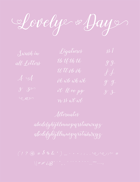 Lovely Day字体 1