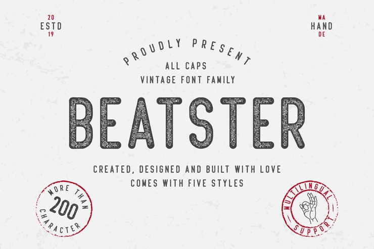 Beatster (Demo)字体 5