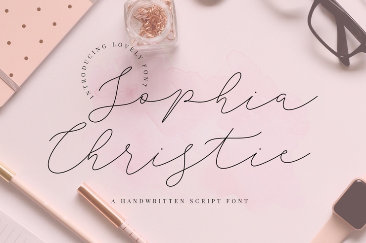 Sophia Christie字体 2