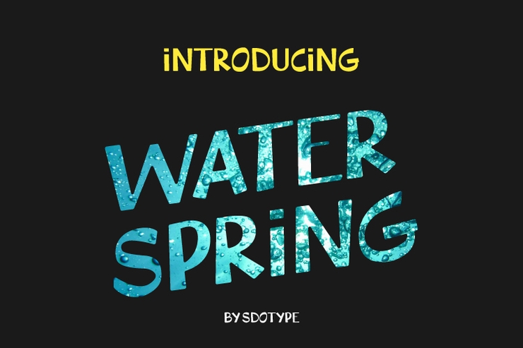 WaterSpring字体 2