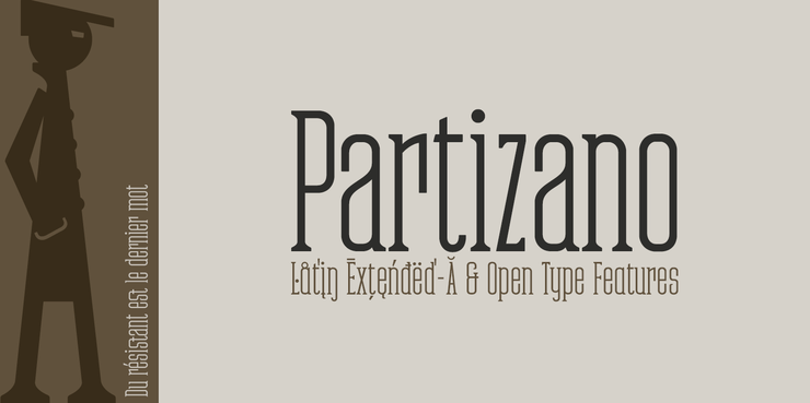 Partizano字体 6