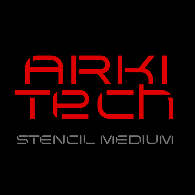 Arkitech Stencil字体 5