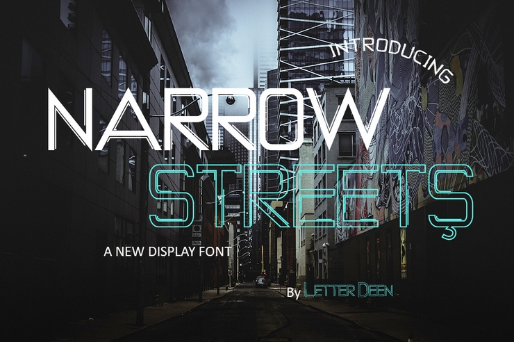 Narrow Streets字体 4