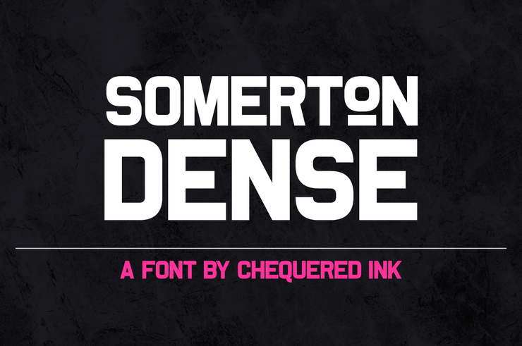 Somerton Dense字体 1