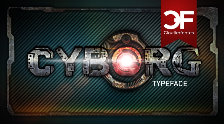 CF Cyborg字体 1