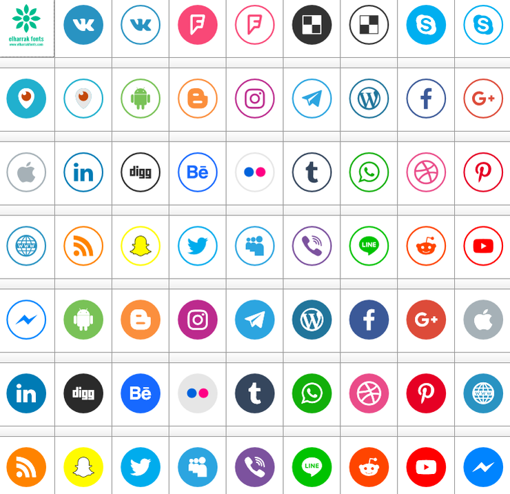 social media two字体 1