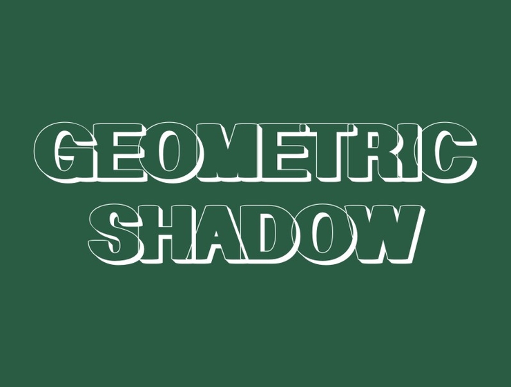 Geometric Shadow字体 1