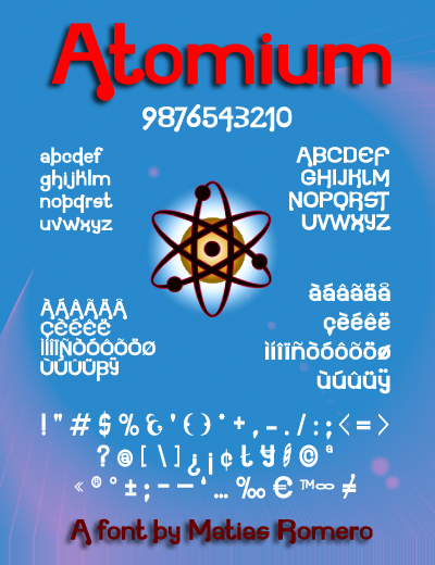 Atomium字体 1