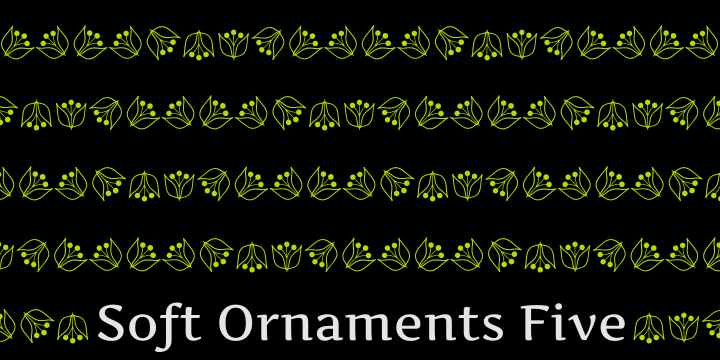 Soft Ornaments Five字体 2