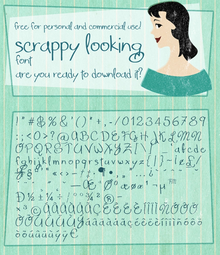 Scrappy looking demo字体 1
