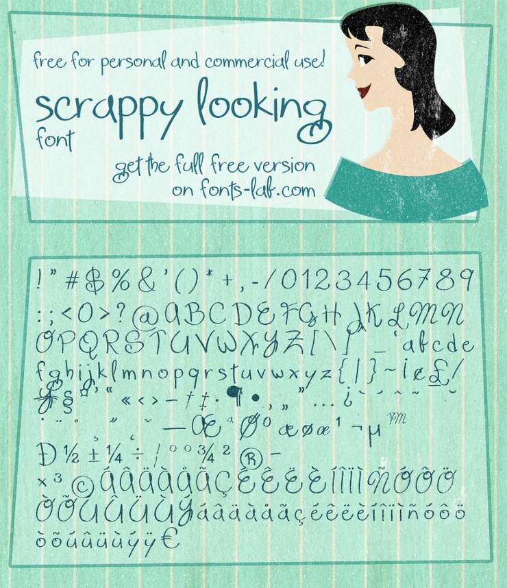 Scrappy looking demo字体 2