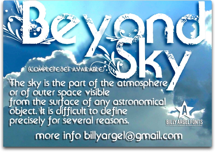 Beyond Sky字体 1