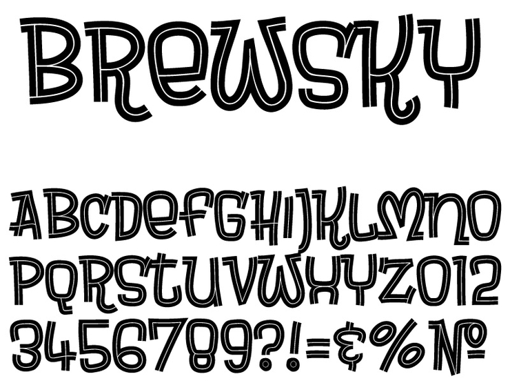 Brewsky字体 2