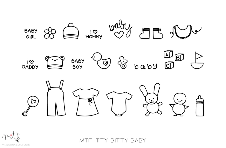MTF Itty Bitty Baby字体 1