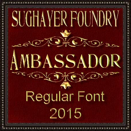 Ambassador字体 1