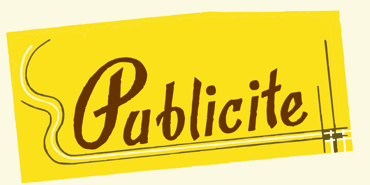 Publicite字体 1